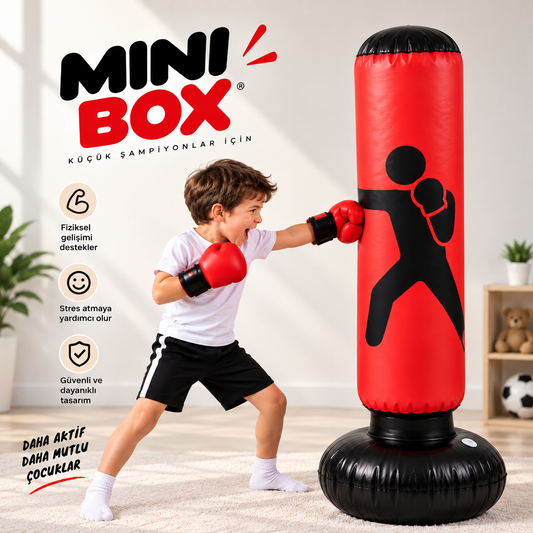 MiniBox® Çocuk Boks Torbası – Enerjisini Eğlenceye Dönüştür!