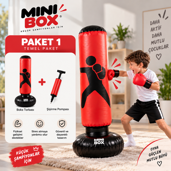 MiniBox ile boks yapan çocuk